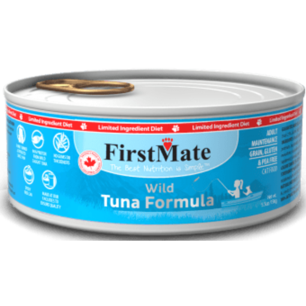 FirstMate Tuna Formula Limited Ingredient Grain-Free Canned Cat Food Supply