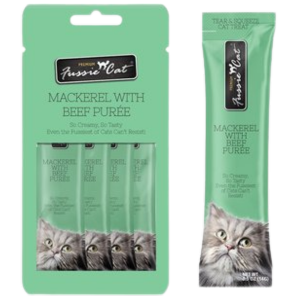 Fussie Cat Puree Cat Treats Mackerel & Beef Online Hot Sale