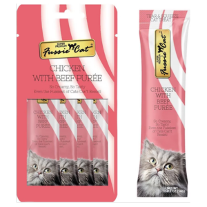 Fussie Cat Puree Cat Treats Chicken & Beef Online Hot Sale