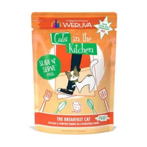 Weruva Cats in the Kitchen Pate s The Breakfast Cat Chicken & Pumpkin Recipe Cat Food Pouches 3 oz For Cheap