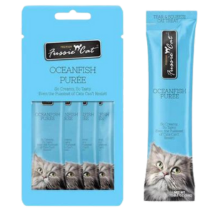 Fussie Cat Puree Cat Treats Oceanfish For Discount