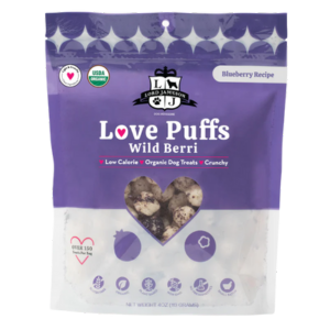 Lord Jameson Love Puffs Wild Berri Organic Dog Treats 4 oz Hot on Sale