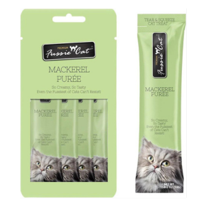 Fussie Cat Puree Cat Treats Mackerel on Sale