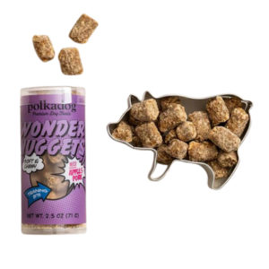 Polka Dog Mini Tube Wonder Nuggets Apple & Pork Soft & Chewy Dog Treats 2.5oz Supply