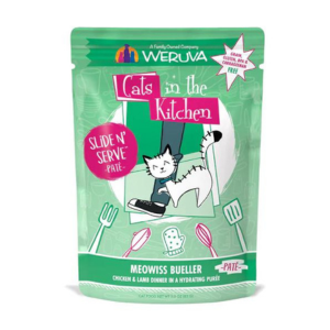 Weruva Cats in the Kitchen Pate s Meowiss Bueller Chicken & Lamb Recipe Cat Food Pouches 3 oz Online Sale