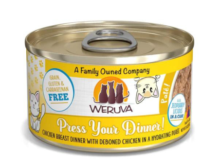 Weruva Classics Pate s Press Your Dinner Chicken Breast Dinner with Deboned Chicken Recipe in Hydrating Puree Canned Cat Food on Sale