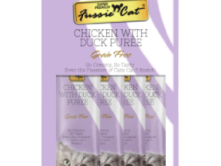 Fussie Cat Puree Cat Treats Chicken With Duck , 2 oz Online Hot Sale