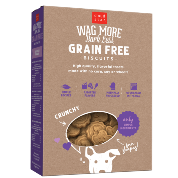 Cloud Star Wag More Bark Less Grain-Free Oven Baked Assorted Flavors Dog Treats 14 oz Cheap