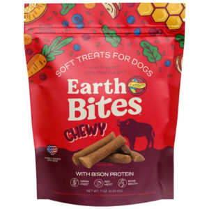 Earthborn Holistic Grain Free EarthBites Bison Soft & Chewy Treats For Dogs 7oz Supply