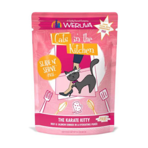 Weruva Cats in the Kitchen Pate s The Karate Kitty Beef & Salmon Recipe Cat Food Pouches 3 oz Cheap