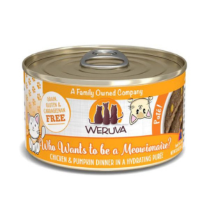 Weruva Classics Pate s Who Wants to be a Meowionaire Chicken & Pumpkin Recipe in Hydrating Puree Canned Cat Food on Sale