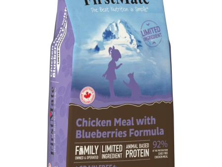 FirstMate Chicken Meal with Blueberries Formula Limited Ingredient Diet Grain-Free Dry Cat Food Supply