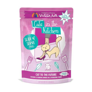 Weruva Cats in the Kitchen Pate s Cat to the Future Chicken & Salmon Recipe Cat Food Pouches 3 oz For Discount