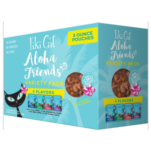 Tiki Cat Aloha Friends Cat Food Cans 3oz 12 pk, Variety Pack Supply