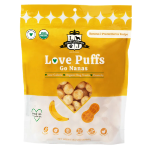 Lord Jameson Love Puffs Go Nanas Organic Dog Treats 4 oz Hot on Sale