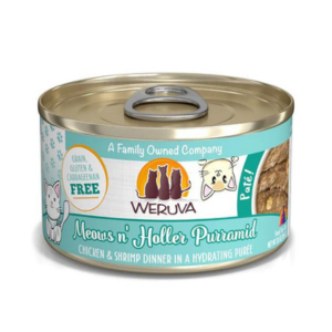 Weruva Classics Pate s Meows n  Holler Purramid Chicken & Shrimp Recipe in Hydrating Puree Canned Cat Food For Discount