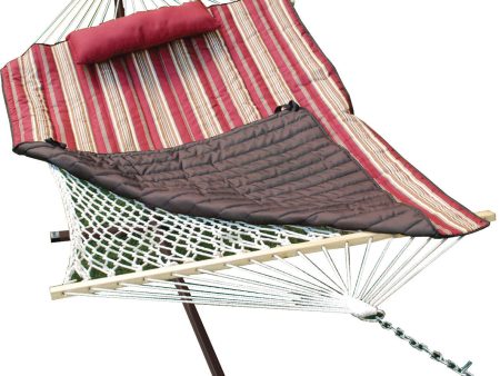 Algoma Net Company - Natural Cotton Rope Hammock With Stand Discount