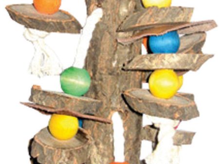 A&e Cage Company - Happy Beaks Wood Hanging Cylinders Bird Toy Supply