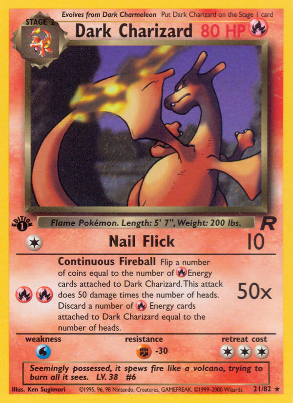 Dark Charizard (21 82) [Team Rocket 1st Edition] For Discount