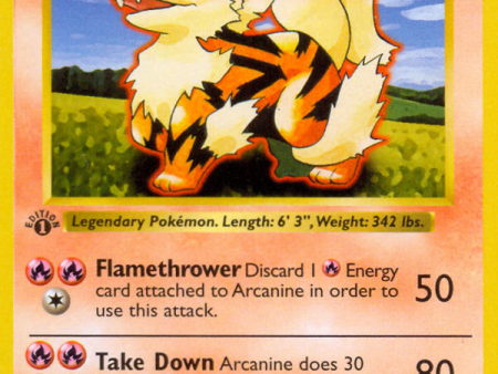 Arcanine (23 102) (Shadowless) [Base Set 1st Edition] Discount