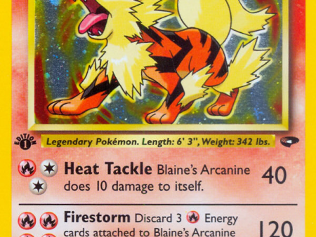 Blaine s Arcanine (1 132) [Gym Challenge 1st Edition] For Sale