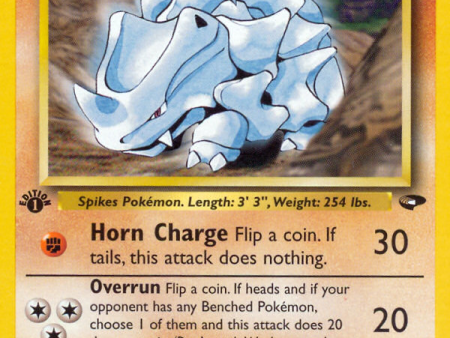 Blaine s Rhyhorn (65 132) [Gym Challenge 1st Edition] on Sale