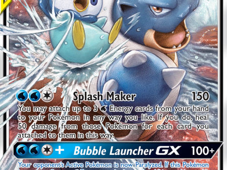 Blastoise & Piplup GX (38 236) [Sun & Moon: Cosmic Eclipse] Hot on Sale