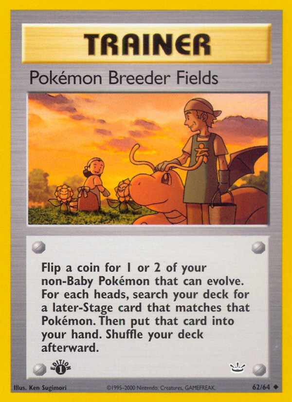 Pokemon Breeder Fields (62 64) [Neo Revelation 1st Edition] Online Sale