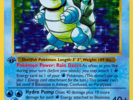 Blastoise (2 102) (Shadowless) [Base Set 1st Edition] Fashion