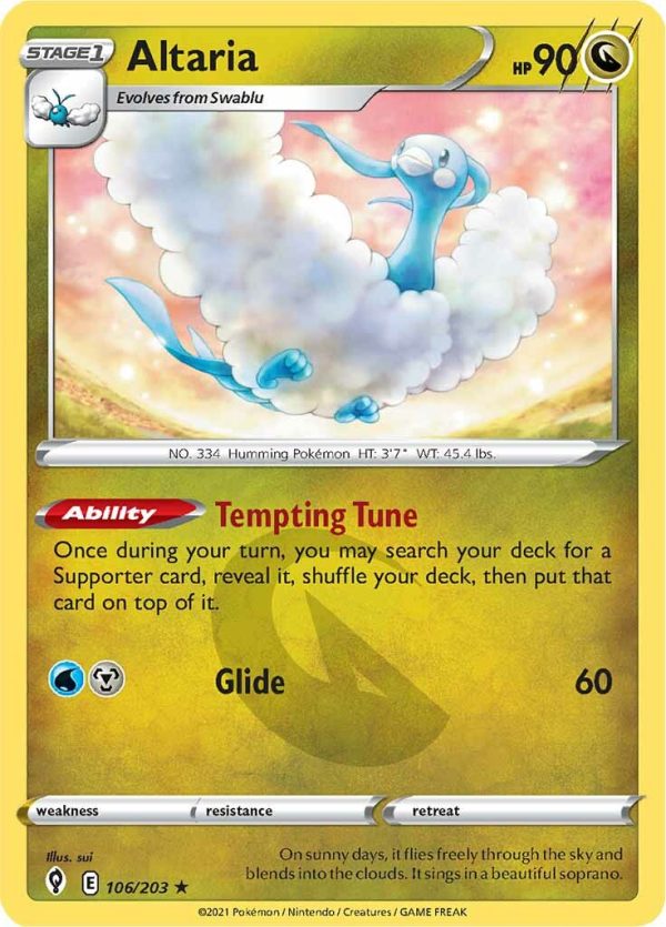 Altaria (106 203) [Sword & Shield: Evolving Skies] For Discount