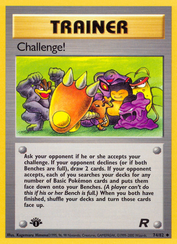 Challenge! (74 82) [Team Rocket 1st Edition] Supply