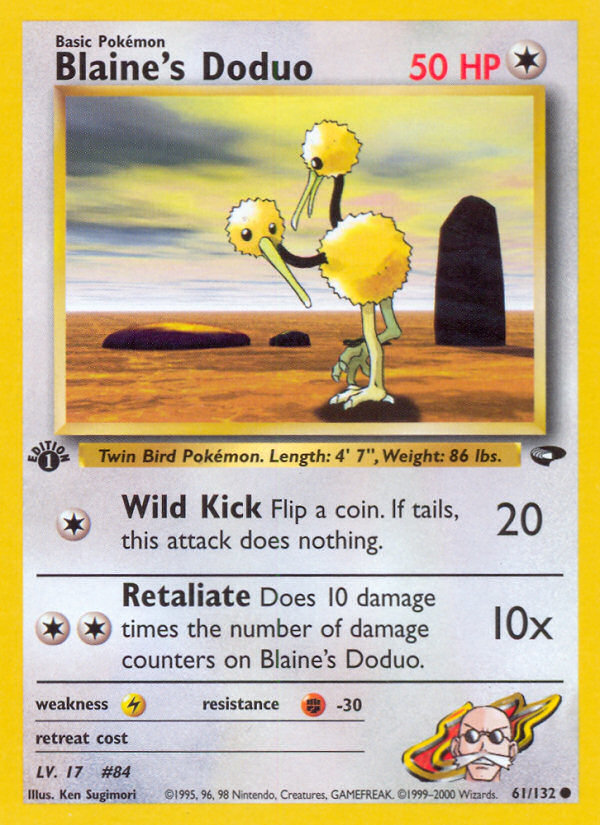 Blaine s Doduo (61 132) [Gym Challenge 1st Edition] Fashion