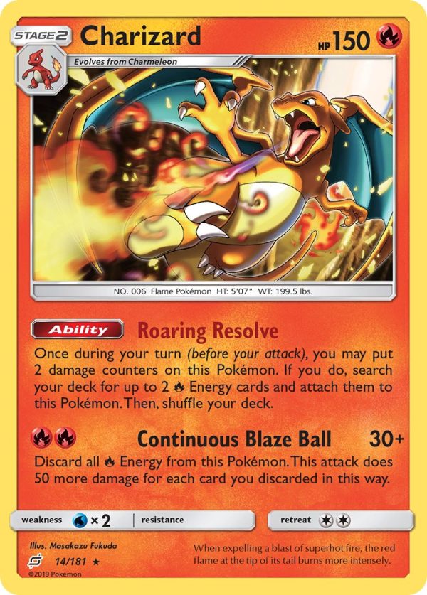 Charizard (14 181) (Theme Deck Exclusive) [Sun & Moon: Team Up] on Sale