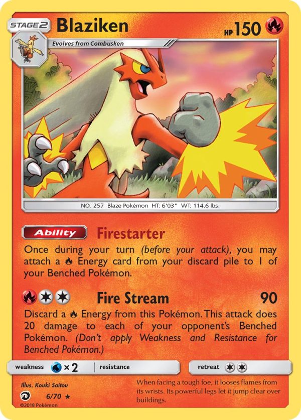 Blaziken (6 70) (Theme Deck Exclusive) [Sun & Moon: Dragon Majesty] Online Sale