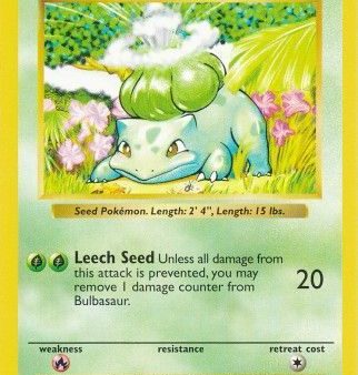 Bulbasaur (44 102) [Base Set Shadowless Unlimited] Sale