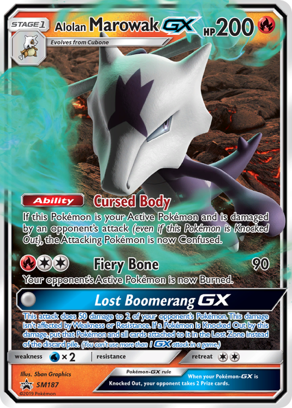 Alolan Marowak GX (SM187) [Sun & Moon: Black Star Promos] For Sale