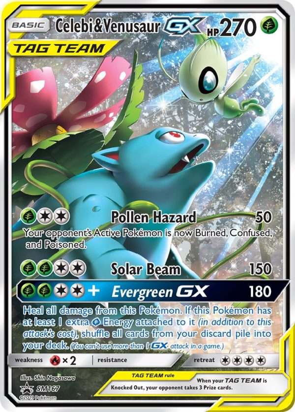 Celebi & Venusaur GX (SM167) [Sun & Moon: Black Star Promos] Fashion