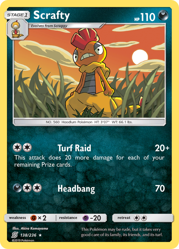 Scrafty (138 236) [Sun & Moon: Unified Minds] For Discount