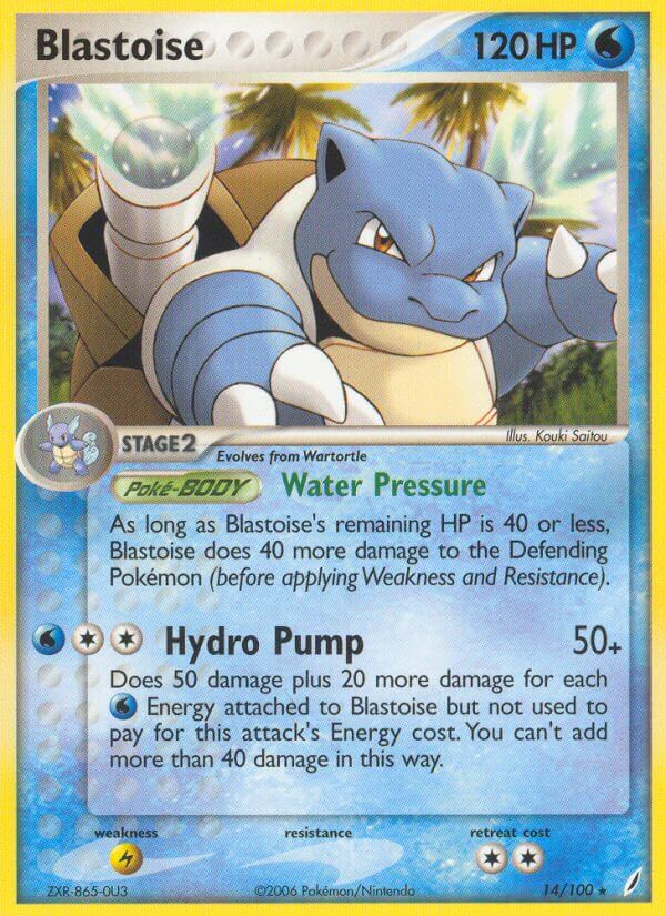 Blastoise (14 100) (Theme Deck Exclusive) [EX: Crystal Guardians] For Discount