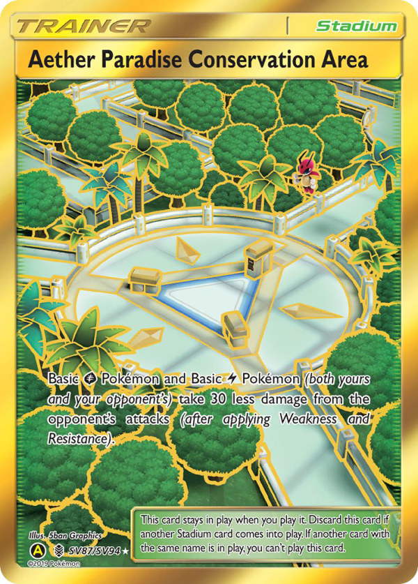 Aether Paradise Conservation Area (SV87 SV94) [Sun & Moon: Hidden Fates - Shiny Vault] Online Sale