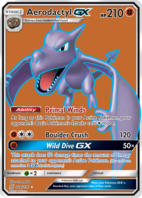 Aerodactyl GX (224 236) [Sun & Moon: Unified Minds] Cheap