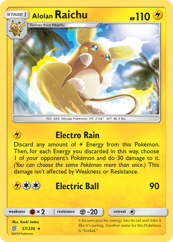 Alolan Raichu (57 236) [Sun & Moon: Unified Minds] on Sale