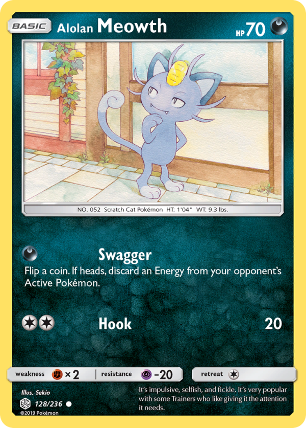 Alolan Meowth (128 236) [Sun & Moon: Cosmic Eclipse] Discount