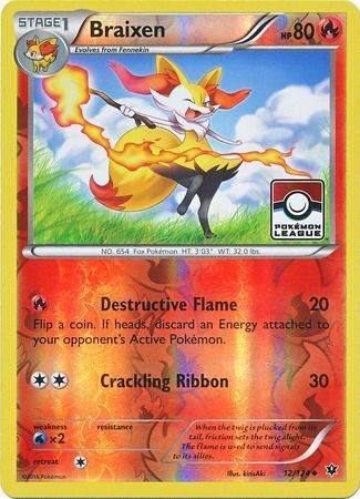 Braixen (12 124) (League Promo) [XY: Fates Collide] Online Sale